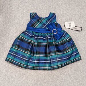 Blue and Green Plaid Jaybe Copeland Dress 18M